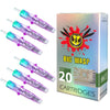 Big Wasp Purple Tattoo Needle Cartridges Mag Shaders with Safety Membrane